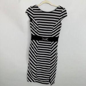 white house black market Black and White Striped dress 00